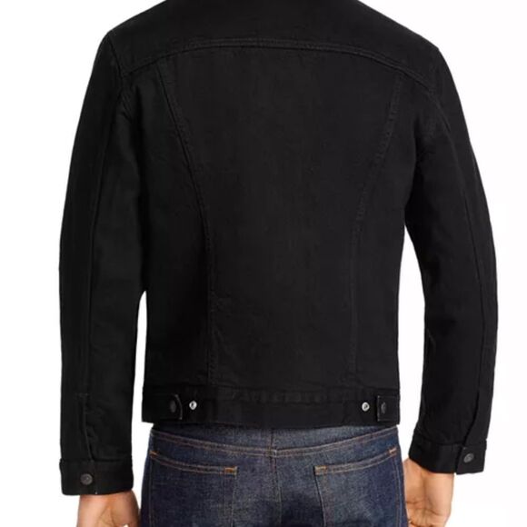 Levi's Men's Black Sherpa-Lined Jacket NWT Sz small - Picture 2 of 15